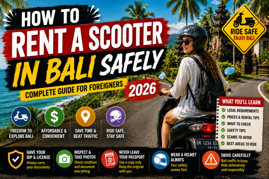 Rent a scooter in bali